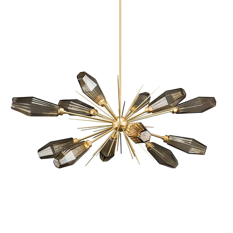 DecorBites™ Glass Art Chandelier for Living Room, Bedroom, Study - Modern Minimalist Design