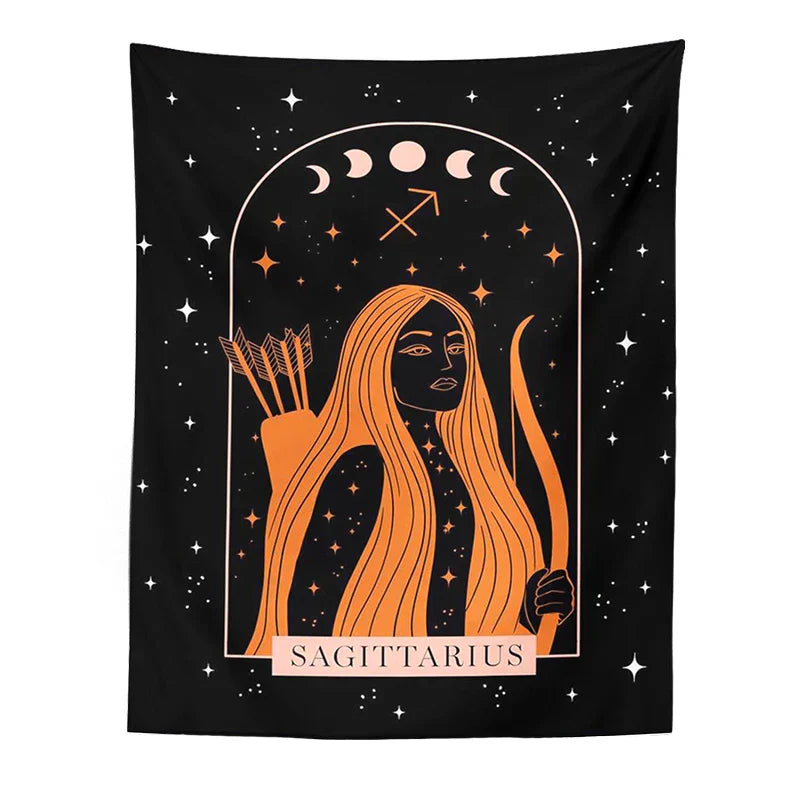 DecorBites™ Celestial Constellation Tapestry Moon Phase Wall Hanging for Unique Home Décor