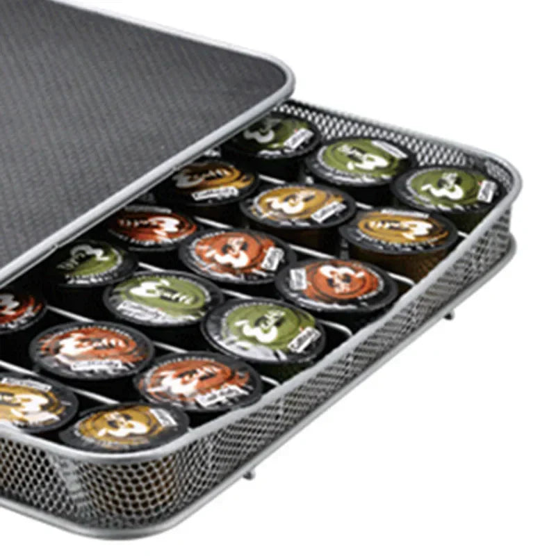 DecorBites™ Coffee Capsule Storage Rack for Dolce Gusto/Nespresso Machinery Base.