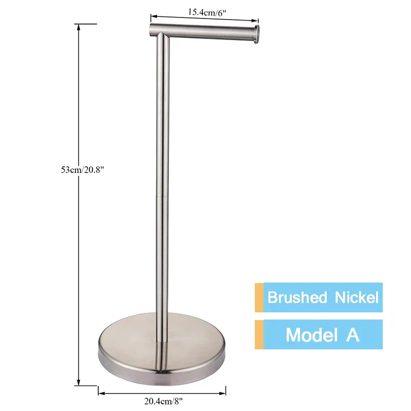 DecorBites™ Bathroom Set: Toilet Brush Rack, Toilet Paper Holder, & Accessories