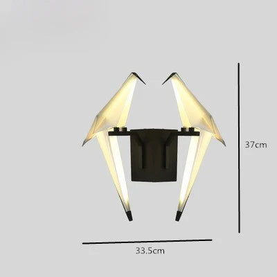 DecorBites™ Love Bird LED Wall Sconce Iron Acryl Wall Light for Bedroom Corridor