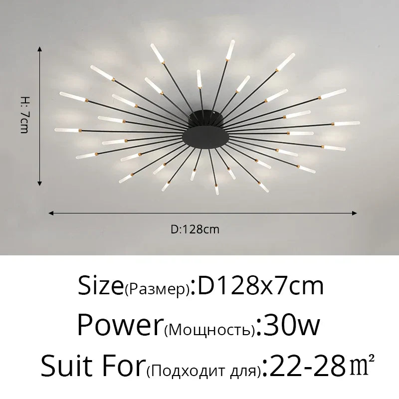 DecorBites™ LED Acrylic Ceiling Light Fixture for Bedroom Hall Living Room Kids, Modern Luster