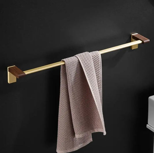 DecorBites™ Bathroom Hardware Set: Towel Rack, Slippers Rack, Toilet Paper Rack - Space Aluminum