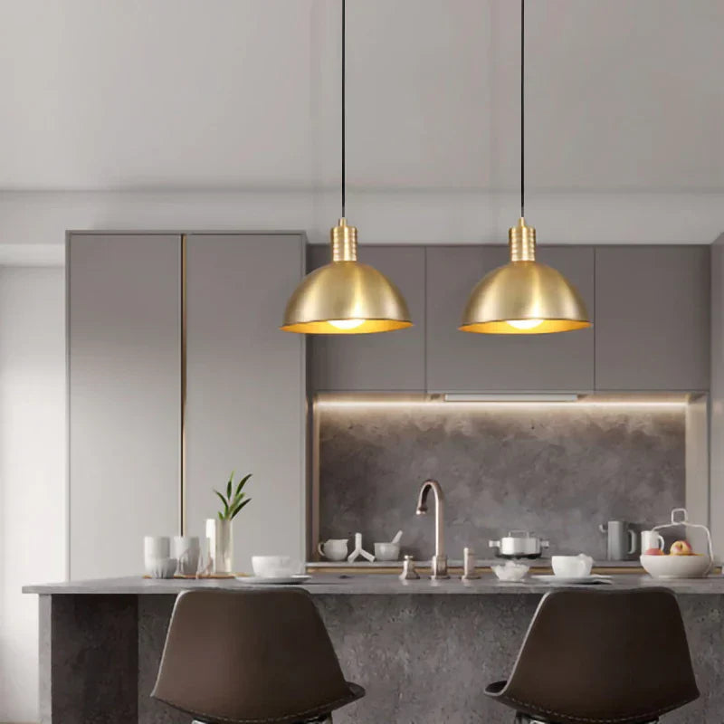 DecorBites™ Golden E27 LED Chandelier for Bedroom and Study Room