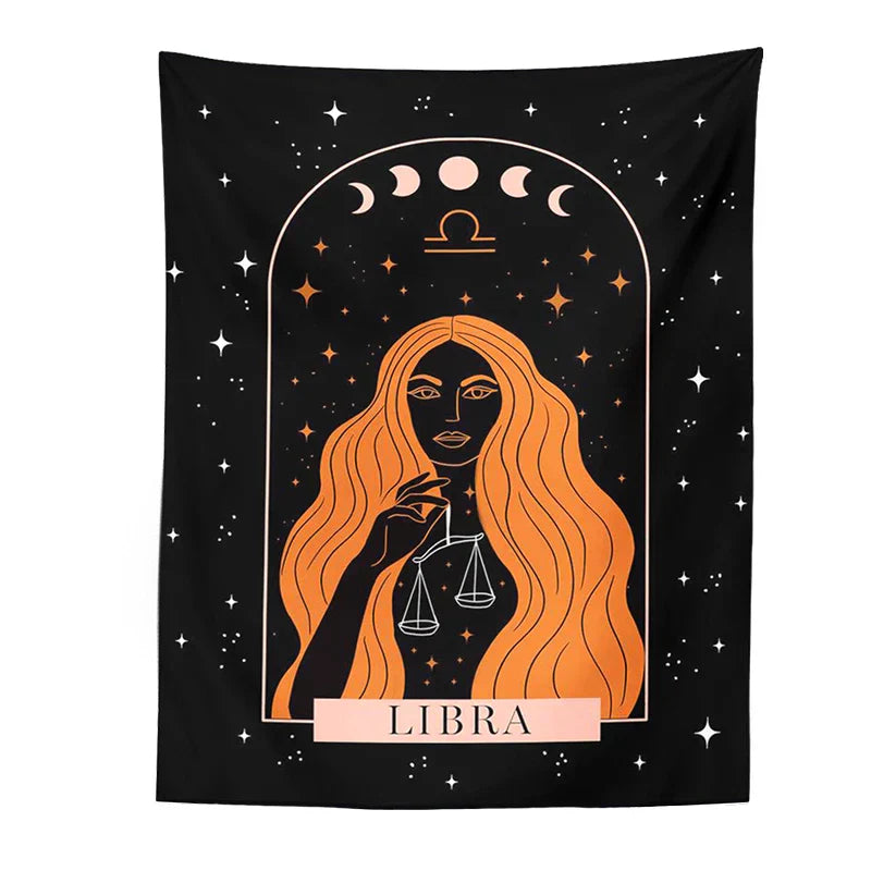 DecorBites™ Celestial Constellation Tapestry Moon Phase Wall Hanging for Unique Home Décor