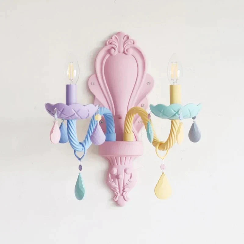 DecorBites™ Crystal Candle Chandelier: Elegant European Design for Bedroom, Restaurant & Children's Room