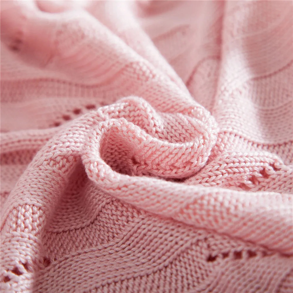 DecorBites™ Bamboo Knitted Cooling Blanket - Queen Size