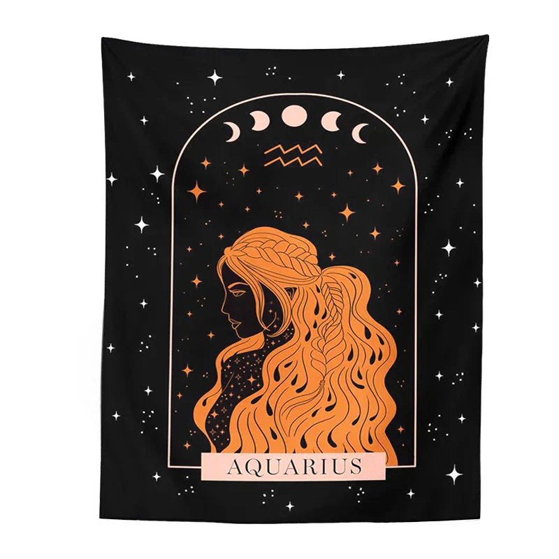 DecorBites™ Celestial Constellation Tapestry Moon Phase Wall Hanging for Unique Home Décor
