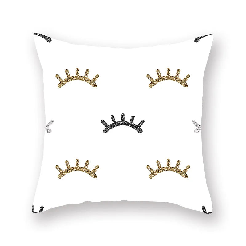 DecorBites™ Geometric Star Stripe Print Pillowcase - Wholesale, 45x45cm