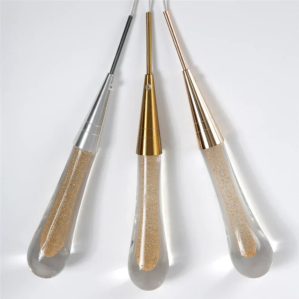 DecorBites™ Crystal Glass LED Pendant Lights for Restaurant, Bar & Staircase