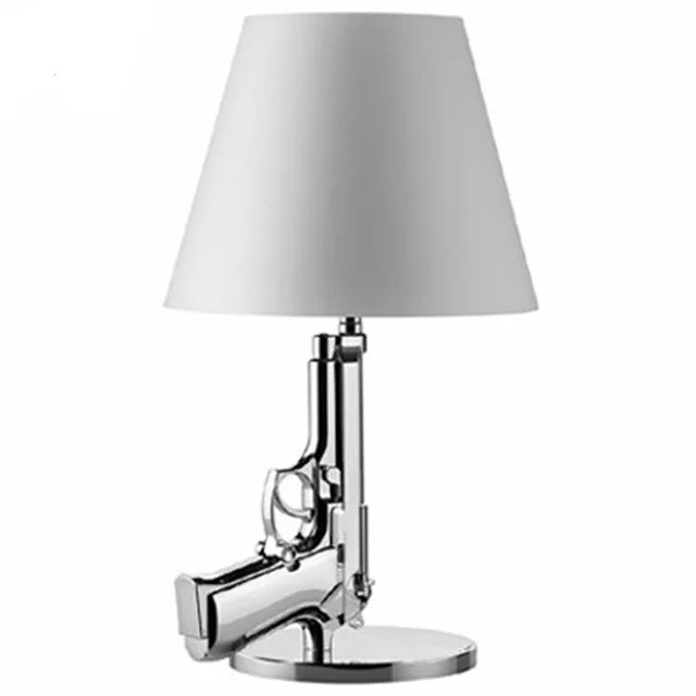DecorBites™ Gold AK47 Floor Lamp: Modern Resin Night Light for Home Decor
