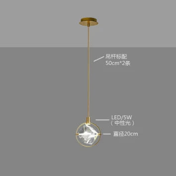DecorBites™ Crystal LED Ceiling Lamp Chandelier Iron Art Bar Home Decor.