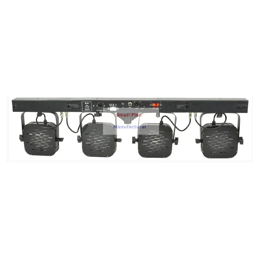 DecorBites™ LED Par Kit: 4 Slim Flat Par Lights, Stand, DMX Controller, Bag Package