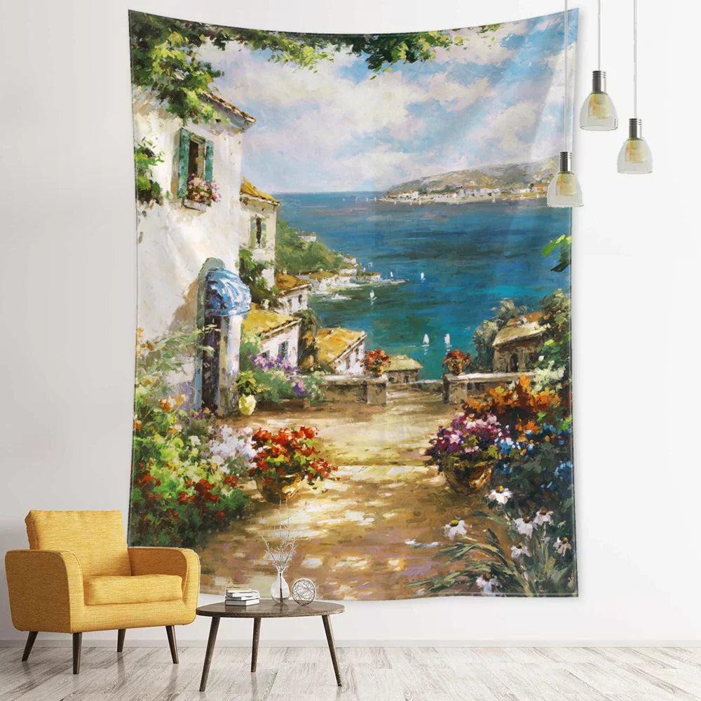 DecorBites™ Forest Tapestry - 3D Printed Polyester Wall Hanging for Bohemian Home Decor
