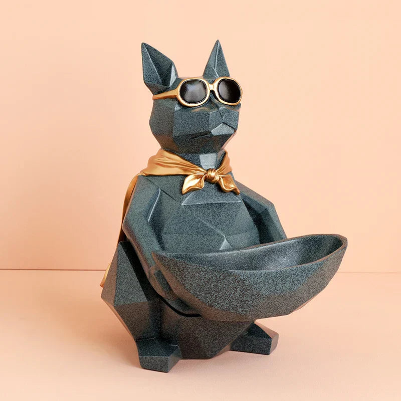 DecorBites™ Cool Cat Resin Figurine Table Statue Decor Sculpture Ornamental Figurines