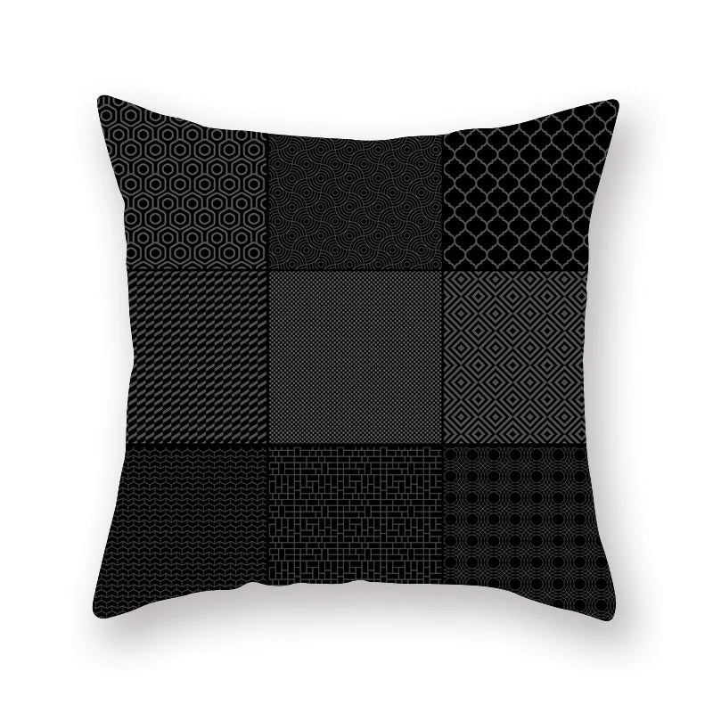 DecorBites™ Geometric Star Stripe Print Pillowcase - Wholesale, 45x45cm