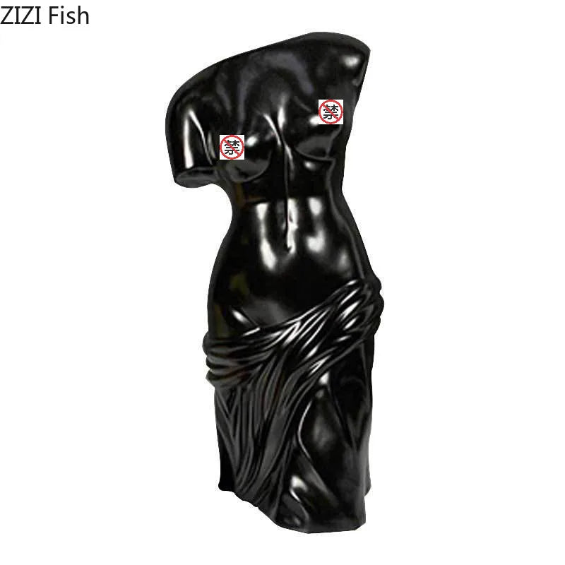 DecorBites™ Human Body Figurine Bust Vase for Home Décor and Art Decoration
