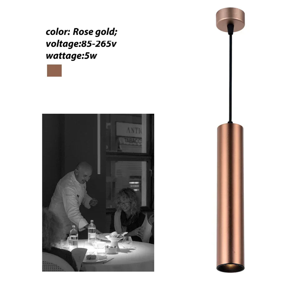 DecorBites™ LED Tube Pendant Light 5W - Kitchen Dining Shop Decor Fixture