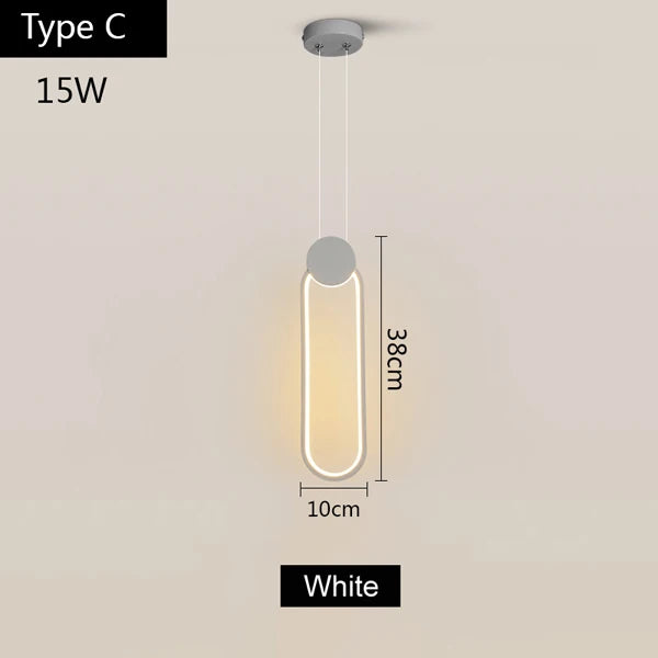 DecorBites™ LED Aluminum Pendant Lamp for Kitchen, Restaurant, Bar, Living Room, Bedroom