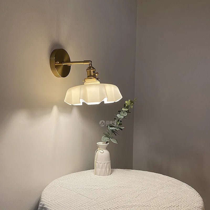 DecorBites™ LED Glass Wall Lamp Modern Nordic Design for Bedroom Living Room