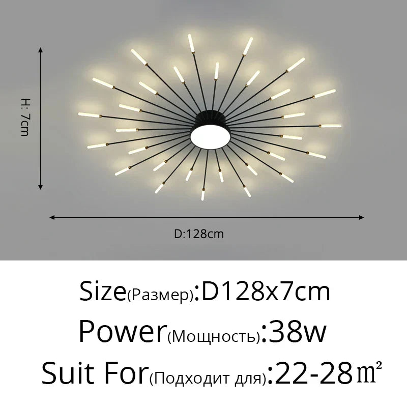 DecorBites™ LED Acrylic Ceiling Light Fixture for Bedroom Hall Living Room Kids, Modern Luster