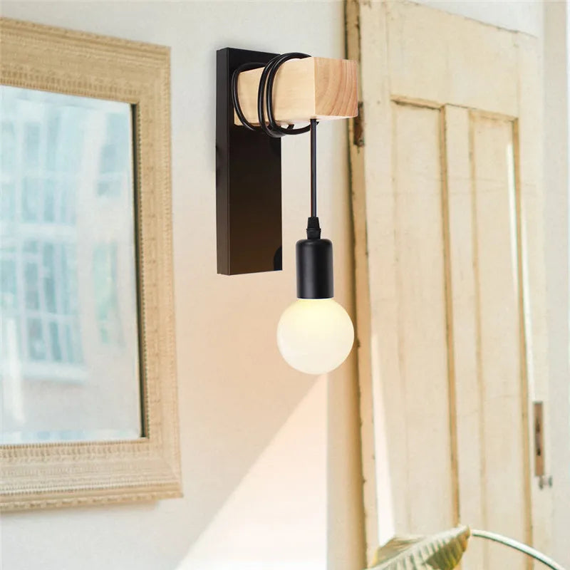 DecorBites™ Artistic Metal Iron Wall Lamp for Bedroom Livingroom Restaurant Bar Sconce