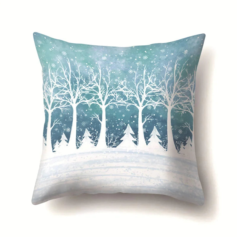 DecorBites™ Christmas Deer Snow Pillow Case