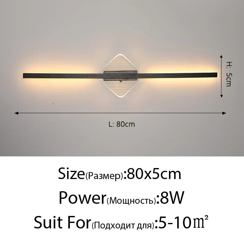DecorBites™ LED Mirror Wall Lamp for Modern Minimalist Decor