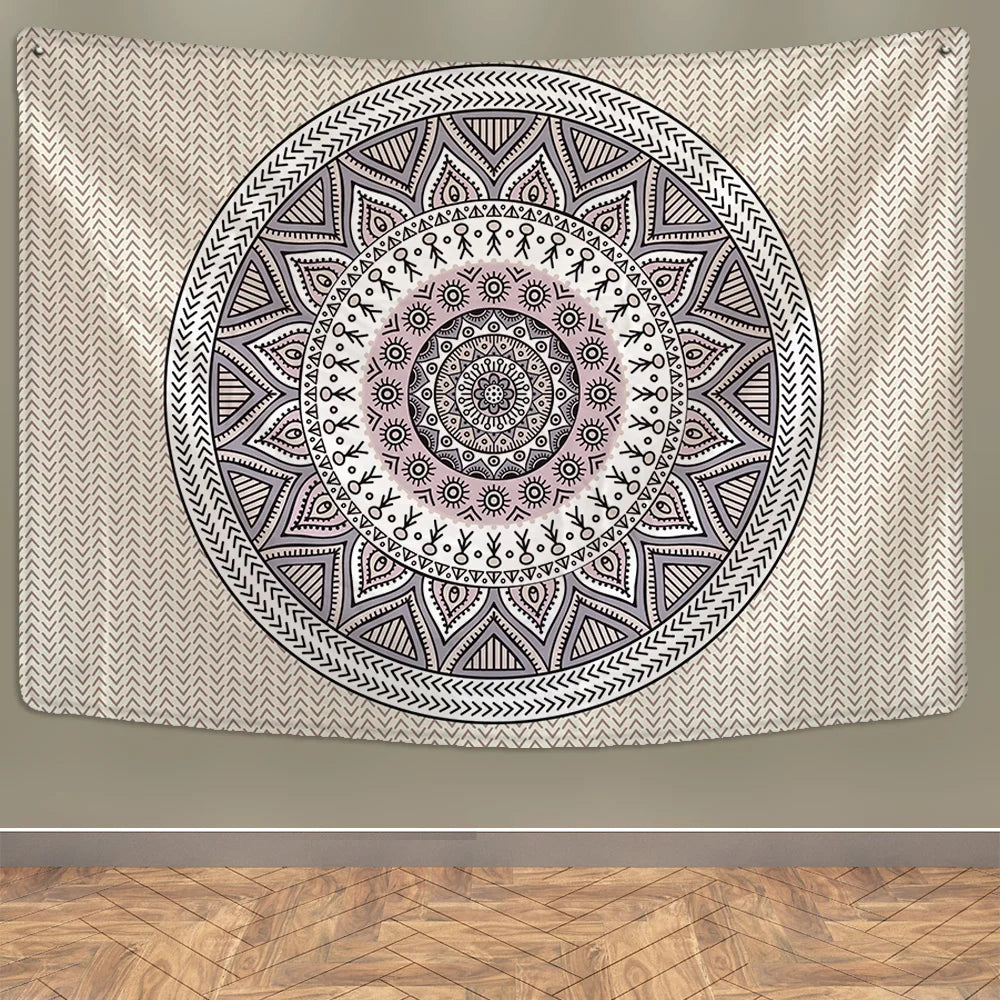 DecorBites™ Indian Mandala Tapestry Wall Hanging Beach Shawl Mat Blanket Bohe Tapestries