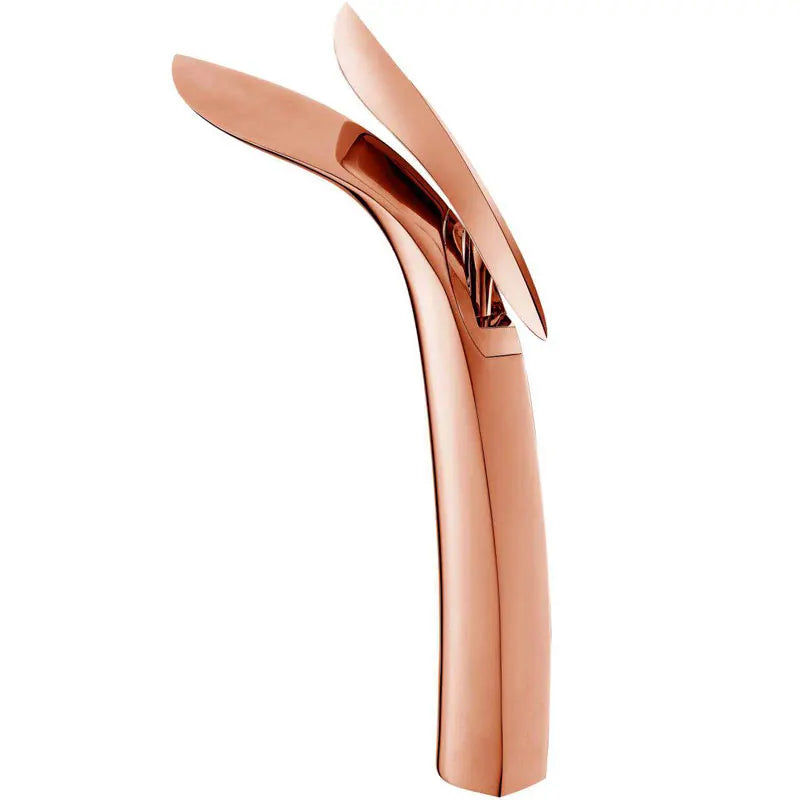 DecorBites™ Gold Brass Basin Faucet | Single Handle Mixer Tap for Bathroom Sink