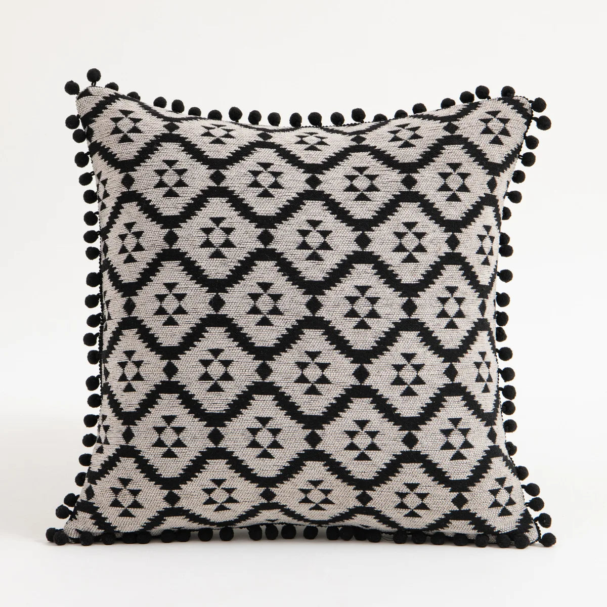 DecorBites™ Bohemian Flower Cushion Cover - Ethnic Floral Decorative Pillow Case