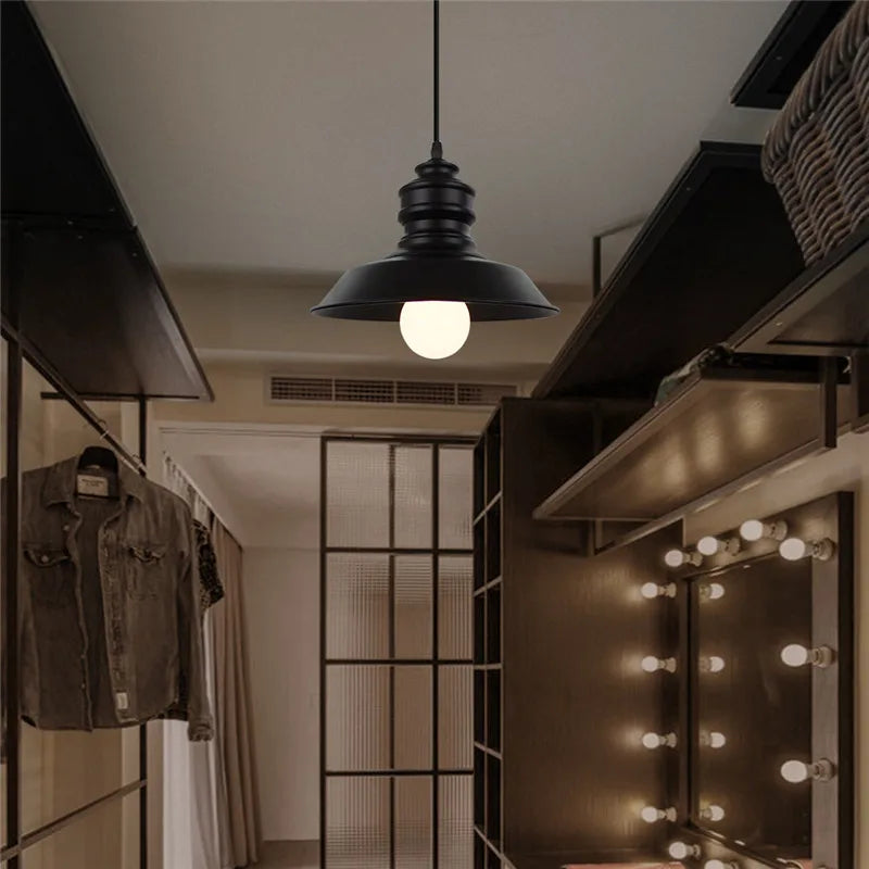 DecorBites™ Black Industrial Pendant Light for Kitchen Island Bar Farmhouse Decor