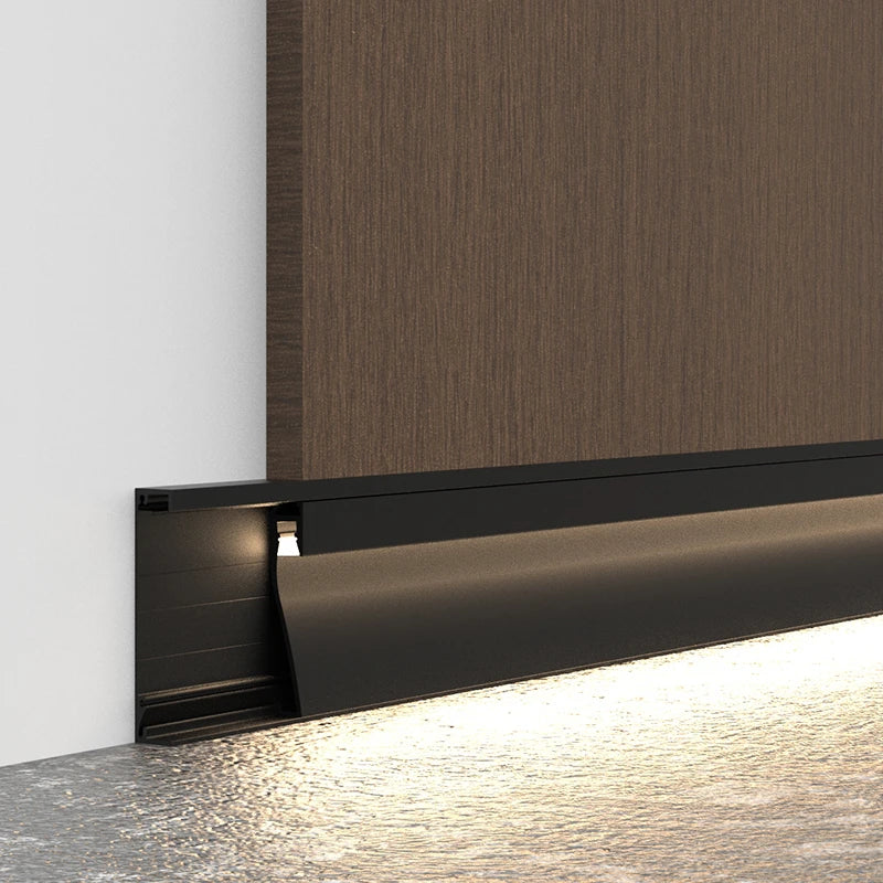 DecorBites™ LED Skirting Line Strip Light Aluminum Profile with Milky Cover - 1-10pcs/Lot