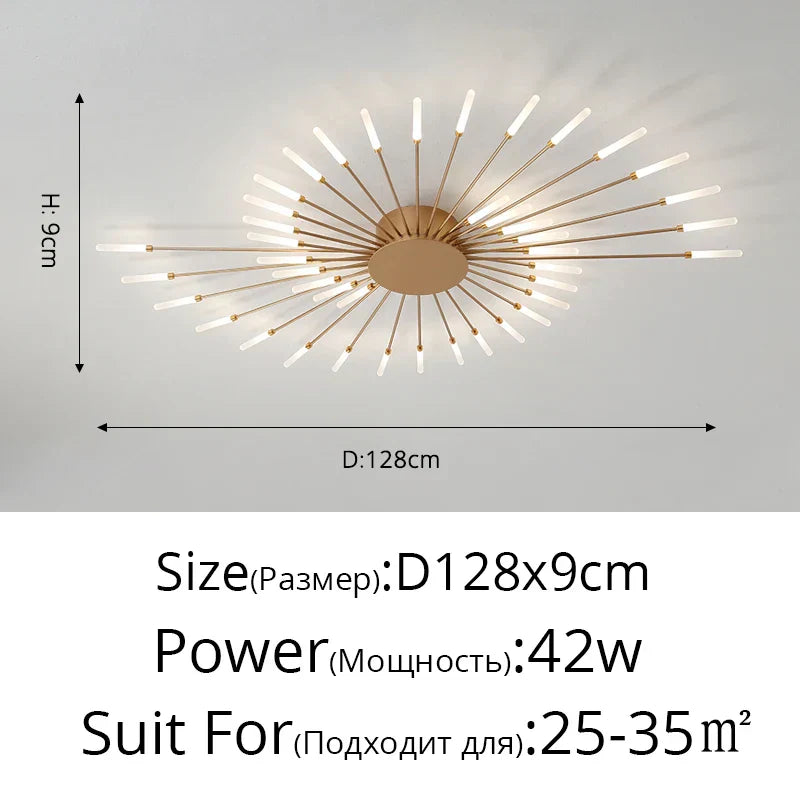 DecorBites™ LED Acrylic Ceiling Light Fixture for Bedroom Hall Living Room Kids, Modern Luster