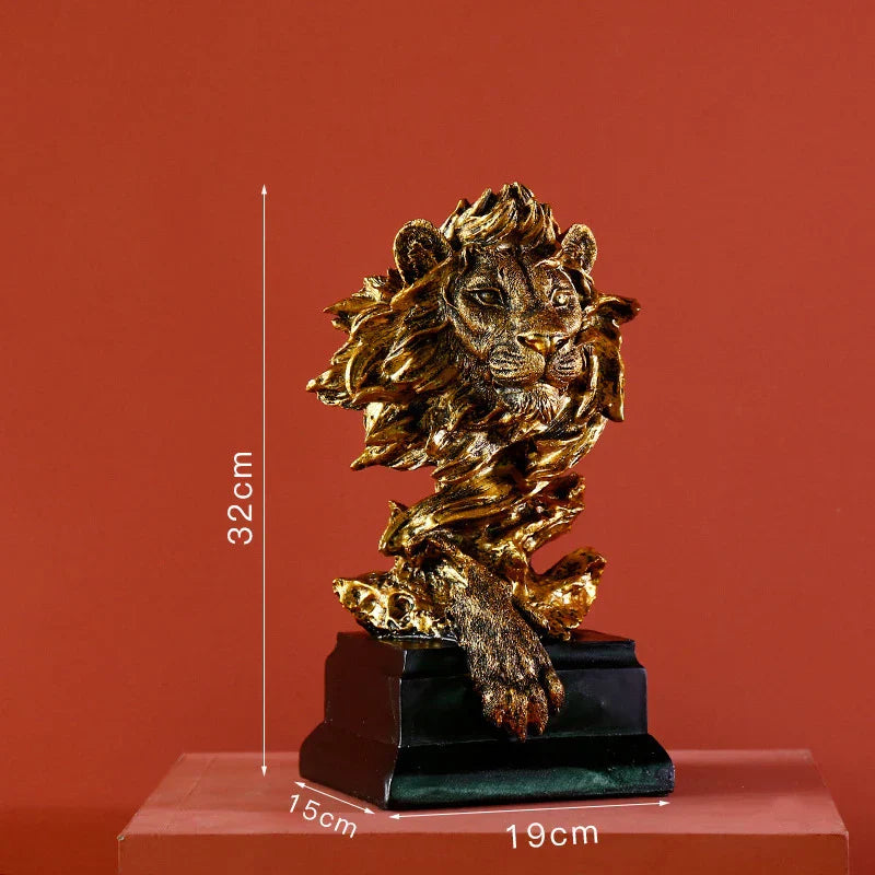 DecorBites™ Gold Resin Sculpture | Nordic Luxury Technology Decor for Home & Office