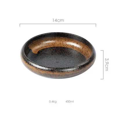 DecorBites™ Ceramic Kimchi Plate - 6inch Round Dish - Solid Glaze