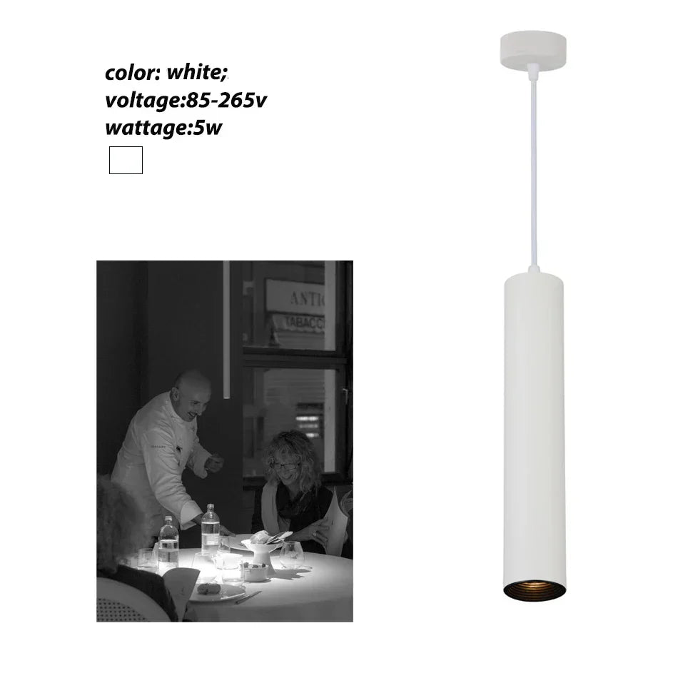 DecorBites™ LED Tube Pendant Light 5W - Kitchen Dining Shop Decor Fixture