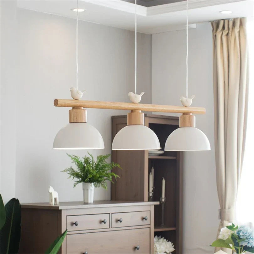DecorBites™ Bird Light Pendant: Nordic Design LED Lamp for Living & Dining Room