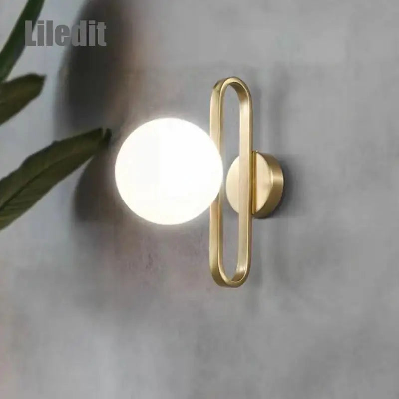 DecorBites™ LED Glass Wall Sconce Modern Bathroom Kitchen Light Fixture Simple Home Decor Wall Mounted Hallway Light