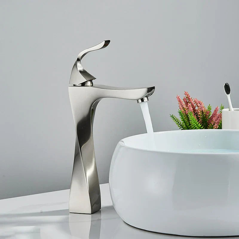 DecorBites™ Black Bronze Bathroom Basin Faucet, Single Lever Lavatory Sink Mixer Tap