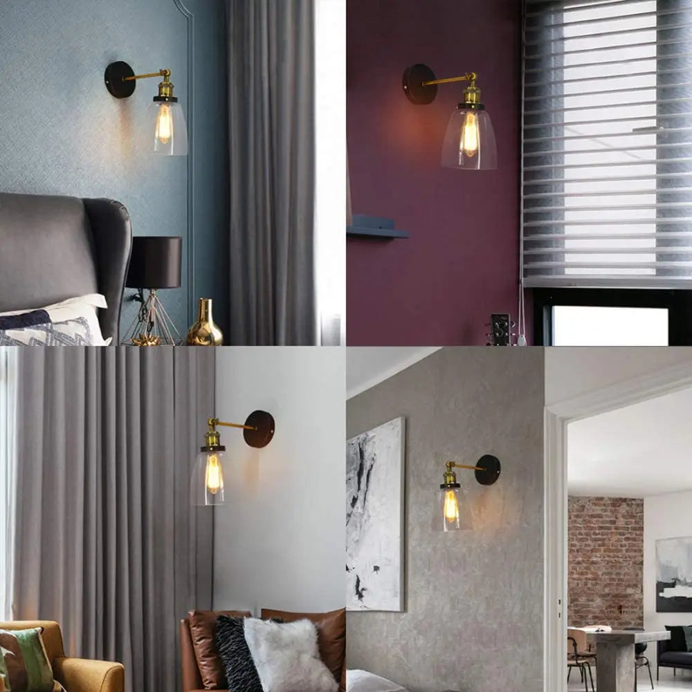 DecorBites™ Industrial Loft LED Cage Wall Light Sconce - Modern Home Lighting Fixture
