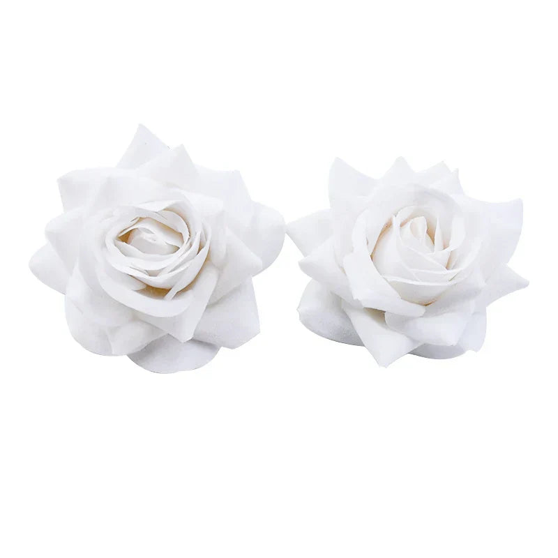 DecorBites™ 7cm Rose Heads: Wedding Décor, Scrapbooking, Headwear, Autumn Home Decoration