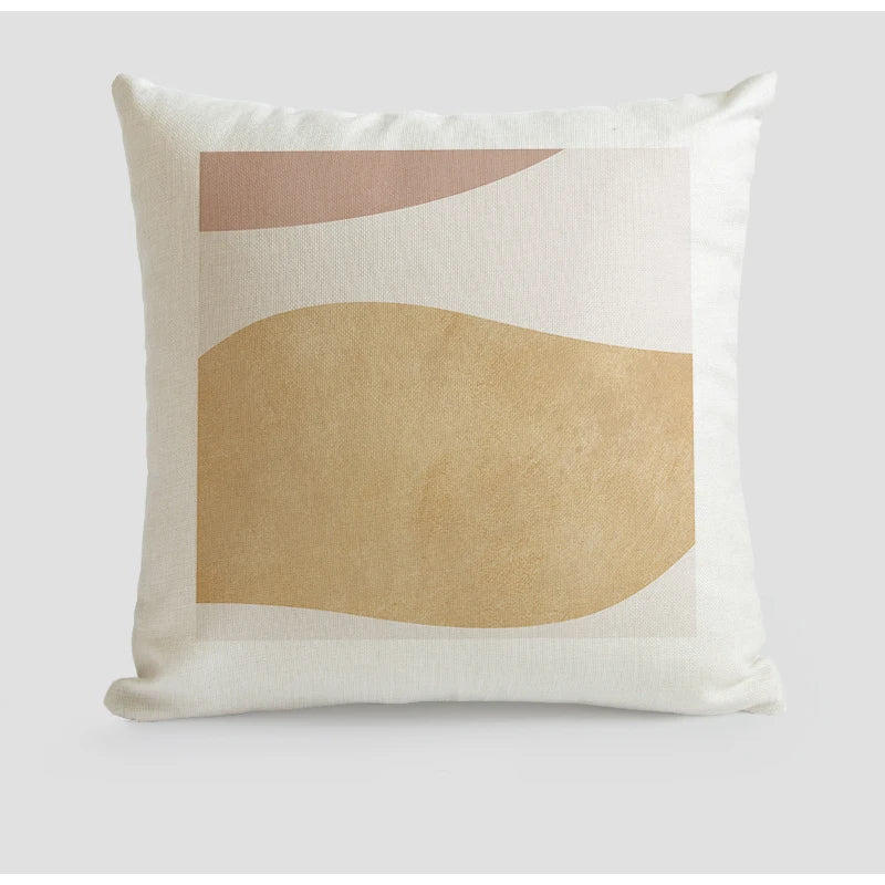 DecorBites™ Japanese Art Handmade Square Cushion Cover 45x45 for Literary Youth Fashion