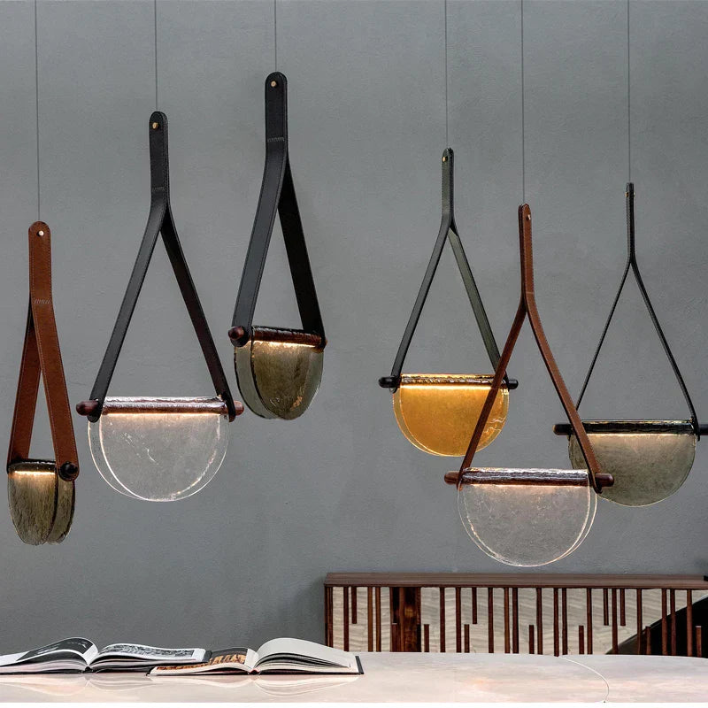 DecorBites™ Handmade Glass Pendant Lamp for Room, Bedside, Model Room, Restaurant