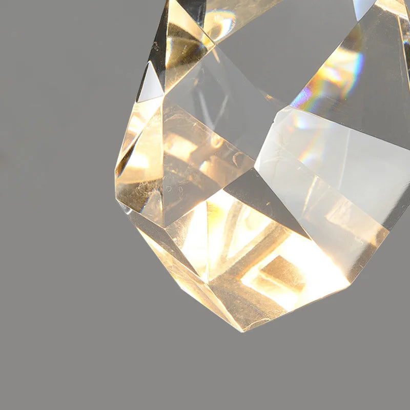 DecorBites™ Crystal Wall Lamp: Modern Golden Light Fixture for Living Room and Bedroom
