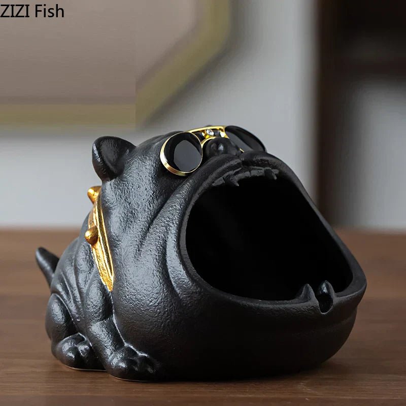 DecorBites™ Cartoon Dog Ashtray | Creative Animal Resin Home Decor Gift