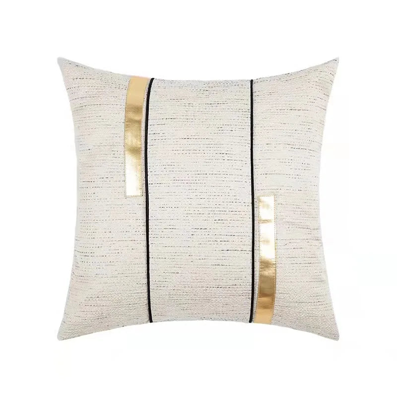 DecorBites™ Black Stripe Jaquard Cushion Cover for Home Decoration 45x45cm/30x50cm
