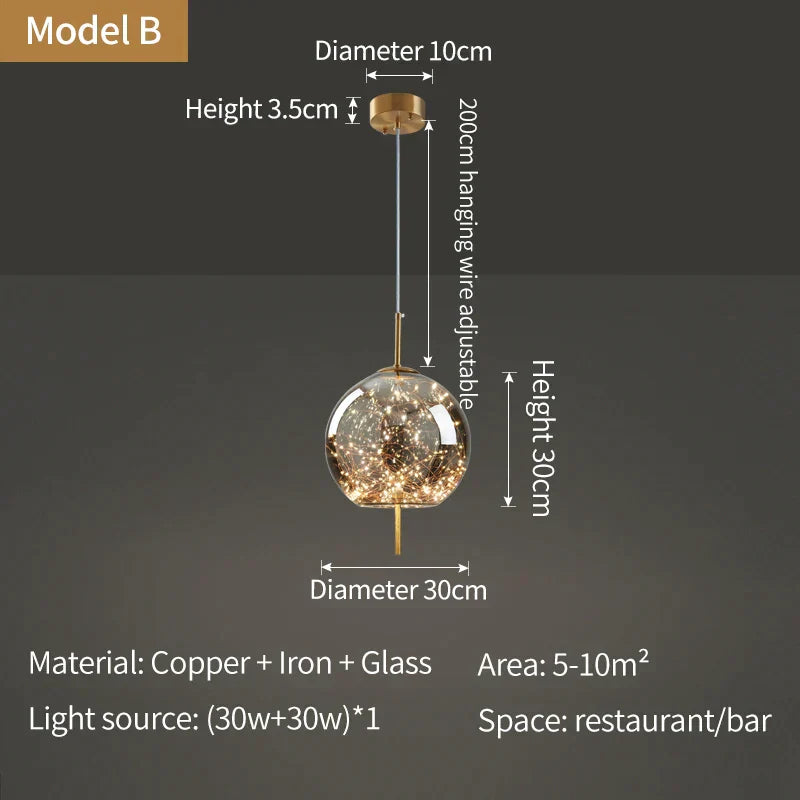 DecorBites™ Crystal Chandelier: Nordic Luxury Pendant Lighting for Dining Room, Bedroom, and Bar