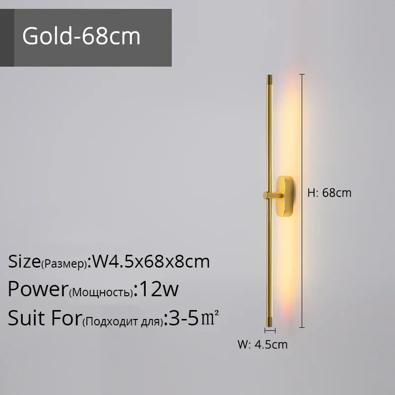 DecorBites™ LED Strip Wall Lamp for Modern Decor in Staircase, Bedroom, or Aisle