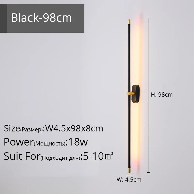 DecorBites™ LED Strip Wall Lamp for Modern Decor in Staircase, Bedroom, or Aisle